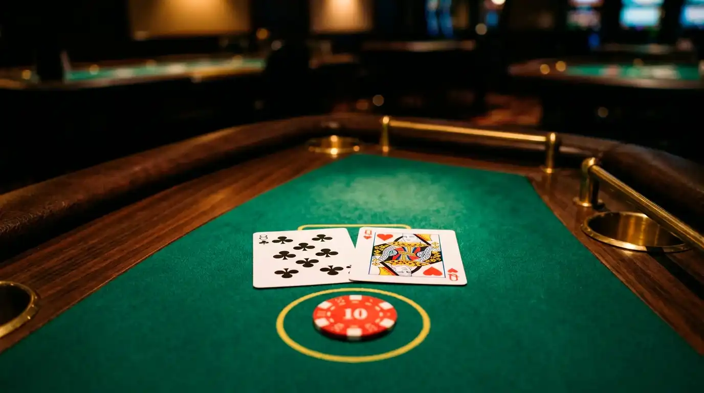 Laptopscherm met een bonusvoorwaarden-overzicht waarin slot-bijdrage 100 procent en live-tafels 0 procent zijn gemarkeerd
