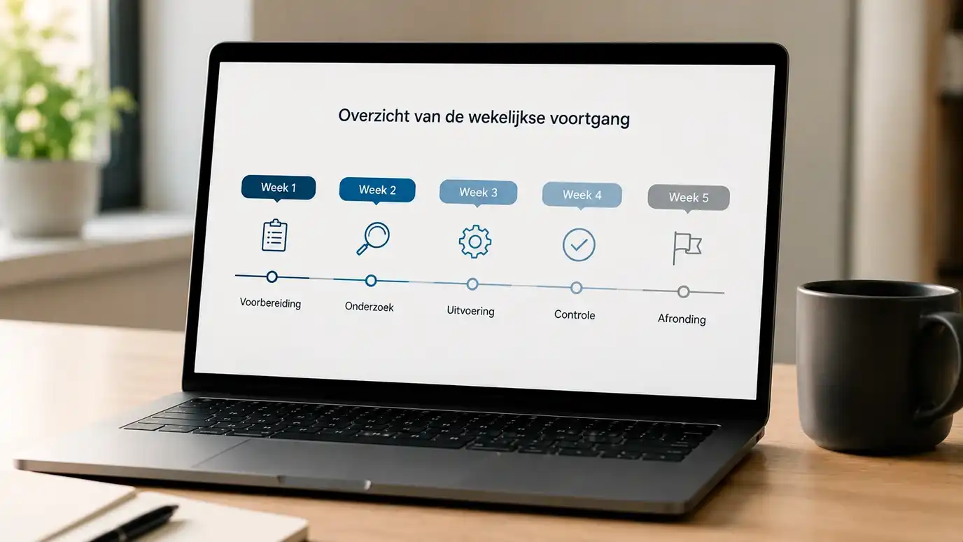 Wekelijkse uitbetaling in tranches over meerdere weken